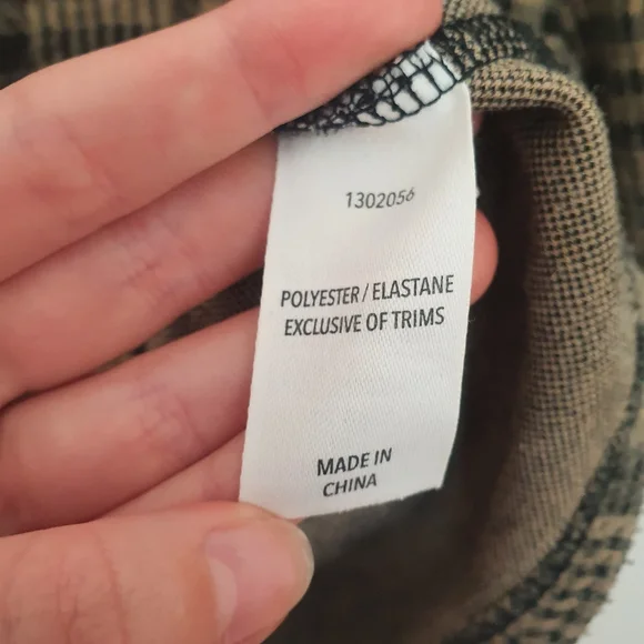 &me plaid Brown top size S - Picture 3 of 8